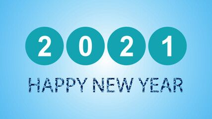 2021 Happy New Year Lettering. New Year Set of backgrounds, greeting cards, posters, holiday covers. Design templates