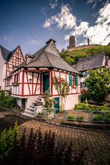 The historic half-timbered village of Monreal in Germany's Rhineland Palatinate is surrounded by a forest, 2 castles and a river. The beautiful houses offer a romantic environment