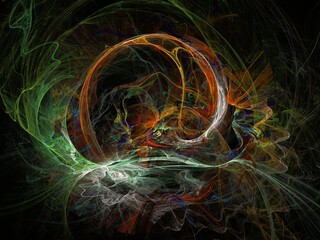 Imaginatory fractal background Image