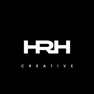 HRH Letter Initial Logo Design Template Vector Illustration
