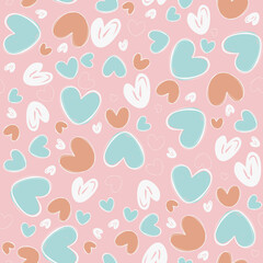 seamless pattern with hearts
