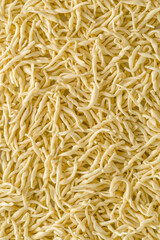 Uncooked fresh trofie, italian short twisted pasta. Ready to cook.