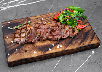grilled beef steak