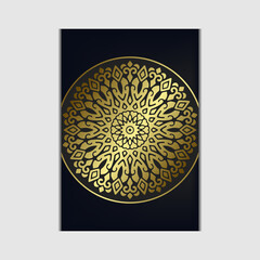 Mandala template with elegant, classic elements. Great for invitation, flyer, menu, brochure, background Premium Vector