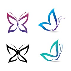 Beauty butterfly logo images