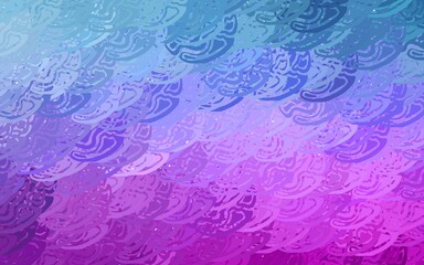 Light Pink, Blue vector backdrop with polygonal shapes.