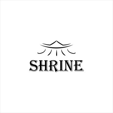 Shrine ,Temple Logo Design Vector
