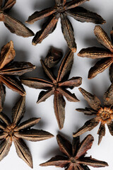 Star anise isolated on white background