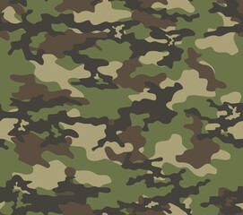 Fototapeta premium Camouflage vector pattern seamless modern design on textiles.