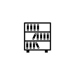 book shelf, library icon illustration vector, can be used for web and design.