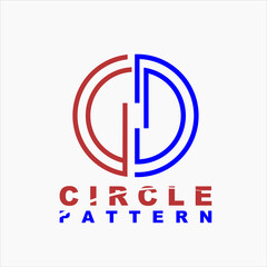 Fototapeta premium Circle Pattern Logo Design Vector