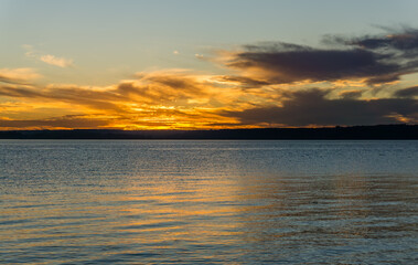 Fototapeta premium Water Sunset Landscape 9