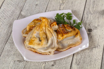 Georgian cuisine - khinkali with meat