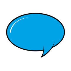 speech bubble icon, colorful design