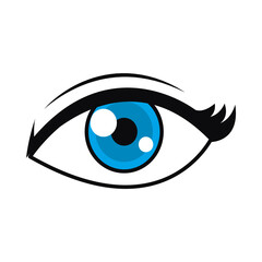 Obraz premium pop art eye icon, colorful design
