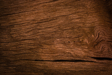 Fototapeta premium Old wood textures with beautiful natural patterns and cracks are used for backgrounds and designs. Dark wood background