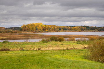 Landscape near Mikhaylovskoye - State museum-reserve of Alexander Pushkin. Pskov oblast. Russia