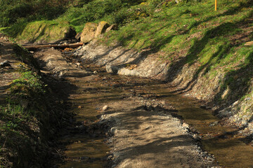 Camino totalmente embarrado.