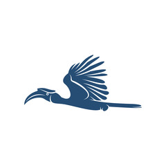 Rangkong Bird design vector illustration, Creative Rangkong Bird logo design concepts template, icon symbol