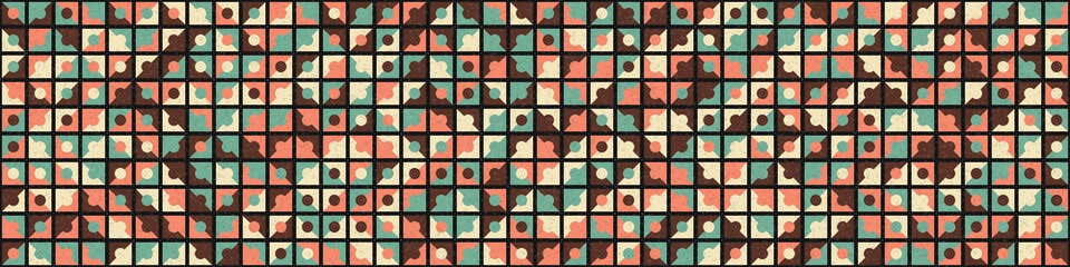 Abstract Geometric Pattern generative computational art illustration