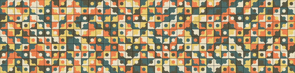 Abstract Geometric Pattern generative computational art illustration