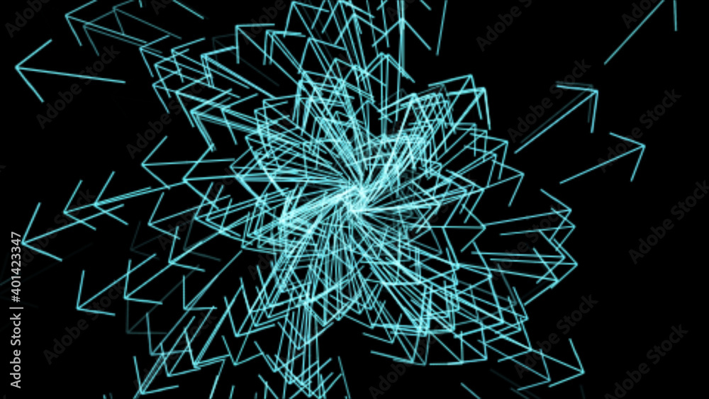 Canvas Prints close-up of flying and falling arrows on an isolated black background, flying at high speed through 