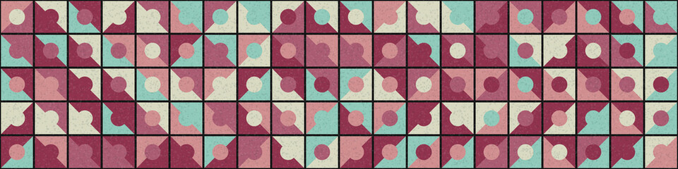 Abstract Geometric Pattern generative computational art illustration