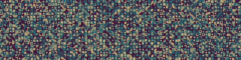 Abstract Geometric Pattern generative computational art illustration