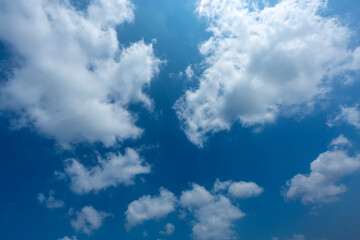 Afternoon cloudy blue sky