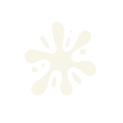 Milk splash isolated. White natural food liquid. Vector modern