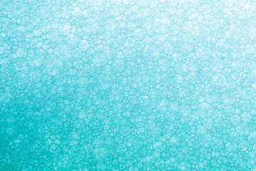 Macro close up of soap bubbles look like scientific image of cell and cell membrane