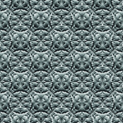 Geometric seamless pattern, ornament, abstract black and white background, vector texture.