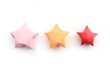 Assorted of origami lucky stars