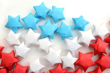 Origami lucky stars decoration