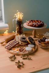 Christmas sweets on the table