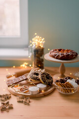 Christmas sweets on the table