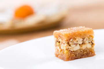 Oriental sweets on a white background