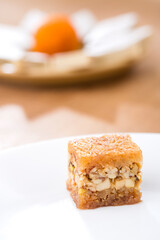 Oriental sweets on a white background