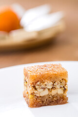 Oriental sweets on a white background