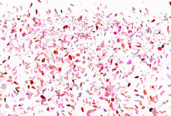 Light Pink vector abstract background with leaves.