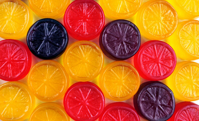 Background from multi-colored sweets. Candy background