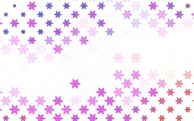 Light Blue, Red vector backdrop in holiday style.