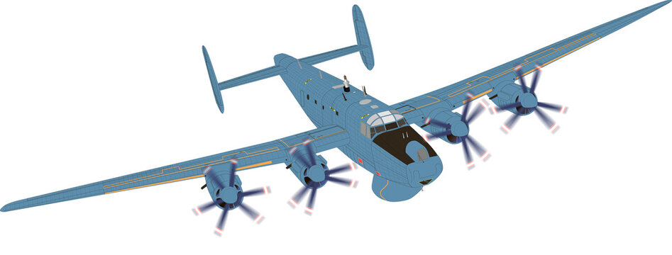 Vector illustration of a military aircraft