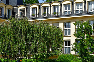 Poissy; France - may 5 2020 : apartment block