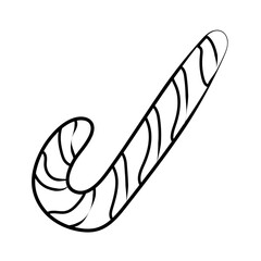 lollipop sweet candy  stick line icon