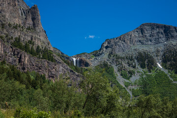 Waterfall in the mountains near Telluride, Colorado