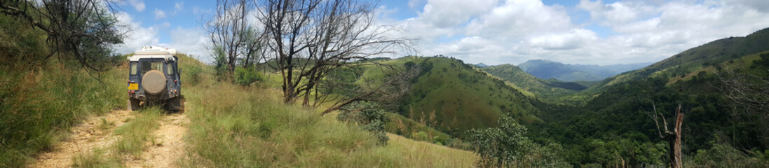 Driving through Lekgalameetse Provincial Park