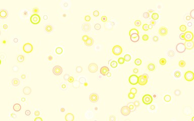 Light Green, Red vector texture with disks.