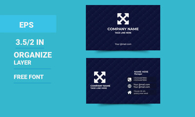 creative business card template. Portrait and landscape orientation. Horizontal and vertical layout. Vector illustration 