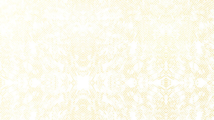 Fototapeta premium Abstract background of cream, beige, yellow or peach yellow colored curved stripes on white. Line art in 4k resolution.